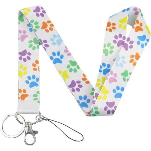 Hundtass Lanyard för nycklar, nyckelring, plånbok, ID-hållare