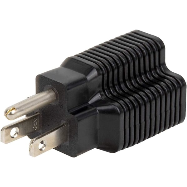 [4-i-1] 15 Amp AC-stik til 20 Amp T-blad Adapter - 15A til 20A Adapter