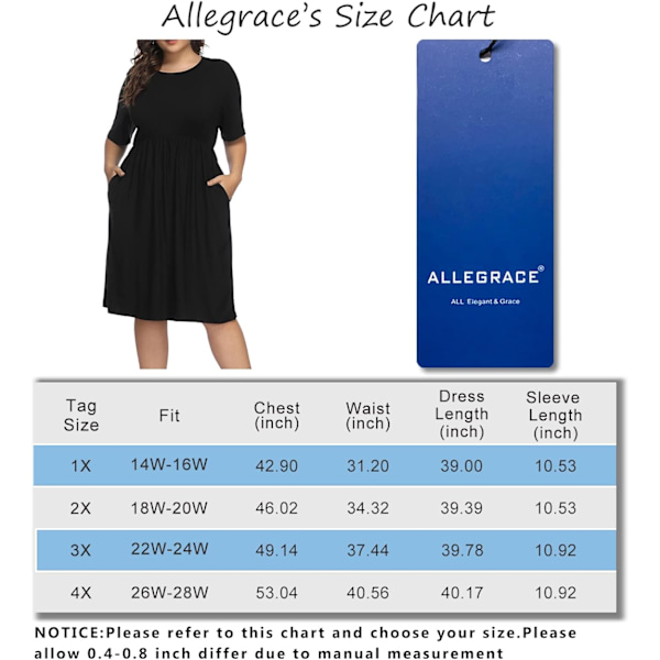 Kvinder Plus Size Halv ærme Rund Hals Cocktail Midi Kjole Ruffle Festkjoler