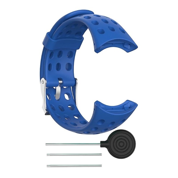 Silikone udskiftningsrem til Suunto M1 M2 M4 M5 serie fitnessur Blue