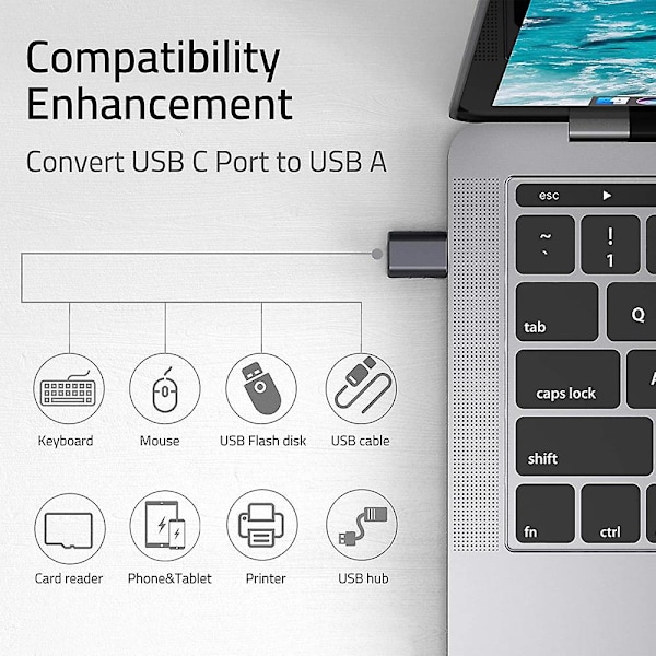 Type-C til USB 3.0, legering type C-adapter