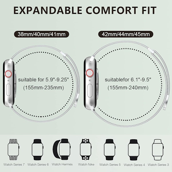 Til Apple Watch Band Series Ultra 8 7 6 5 4 3 2 1 SE 38mm