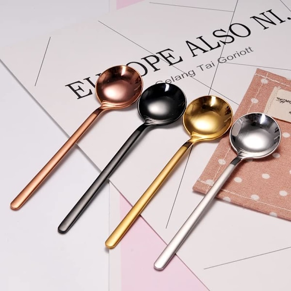 Espressoskjeer 18/8 rustfritt stål 4-delt Vogue Mini Teaspoons sett