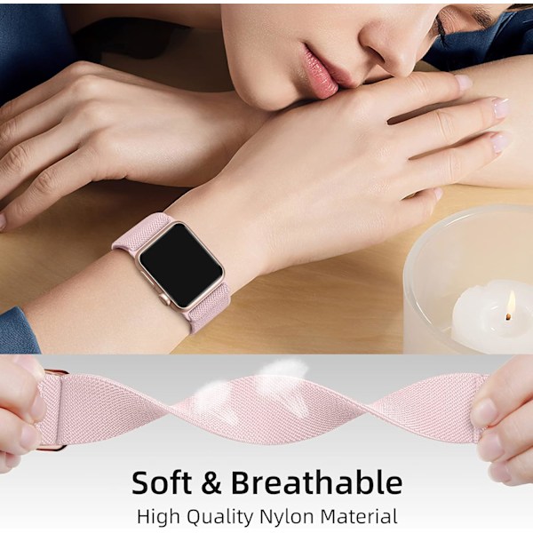 3-pak Stretch Solo Loop Band kompatibel med Apple Watch