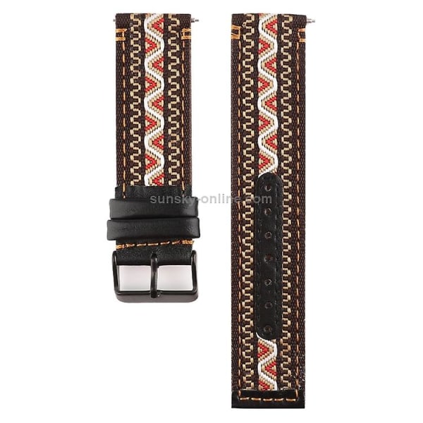 For Fitbit Versa Etnisk Stil Ægte Læder Watch Band LEQ Bohemia