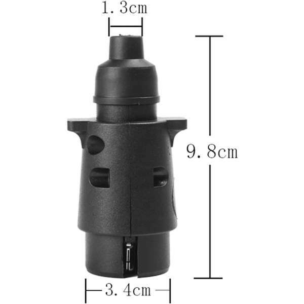 12V 7-polet anhænger stik adapter til lastbilstrailere