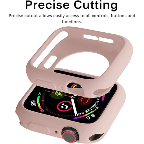 Kompatibelt Apple Watch Series 6 Series 5 Series 4 Etui 44mm, Anti-ridse Stødsikkert Beskyttelsescover til 44mm Series 6 / Series 5 / Series 4 Pin