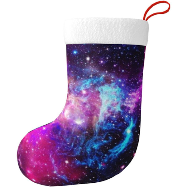 Galaxy Julstrumpor - Hållbara, Färgglada och Roliga Festliga Dekorationer - Julstrumpor för Eldstaden, Julstrumpor för Presenter och Godis
