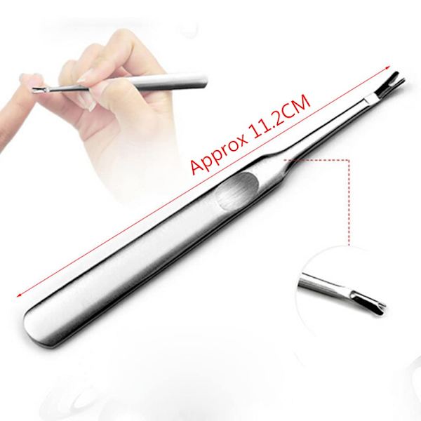Rostfritt stål Professionell Nagel- och nagelbandstrimmer Pusher Remover