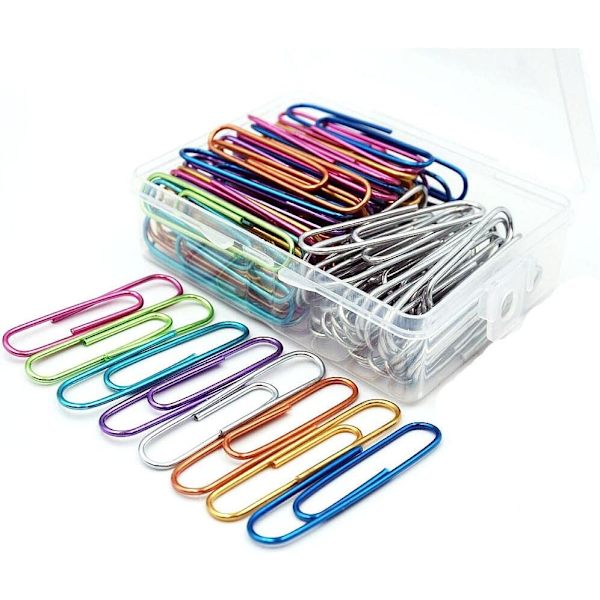 100-pack stora metalliska färgade gem - 2 tum jumbo gem