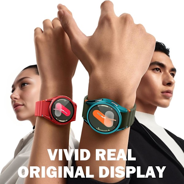 Kompatibel med Galaxy Watch 7 44mm Skärmskydd Fodral, Mjuka Tillbehör Skyddande Skärmskydd för Galaxy Watch 7 Fodral 44mm, HD Hög Känslighet F