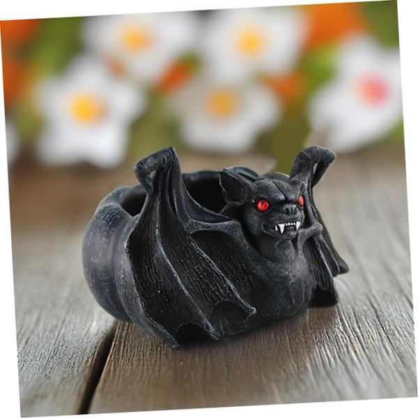 Sömlös grön Halloween roliga spöken på svart cigaretter rökare glas askfat, bärbar cigarr askfat hållare rund väska för hem sovrum kontor