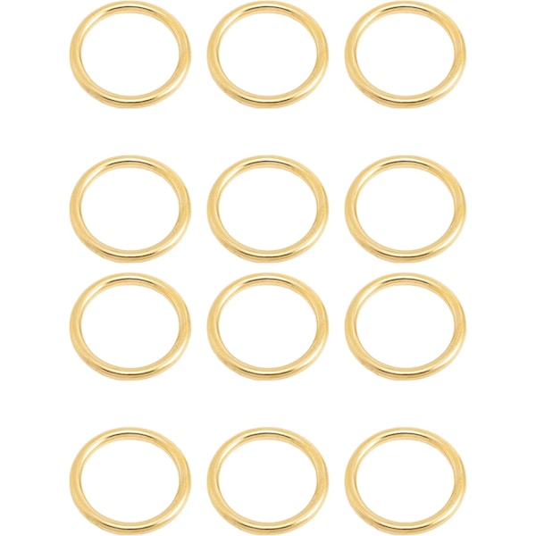 Servettringar Set om 6/Set om 12, Guld Servettringar, Metall Servettringar för