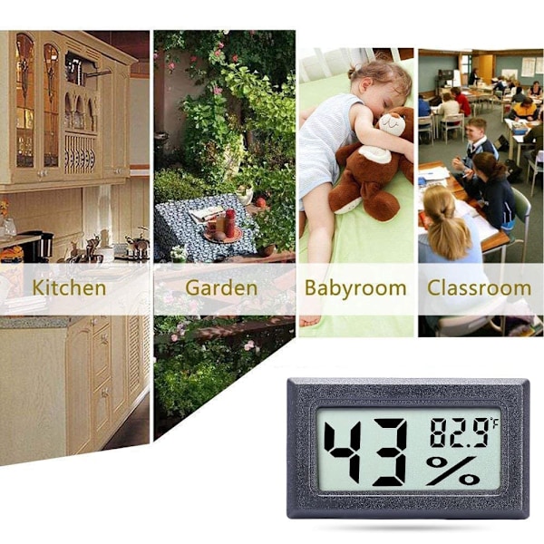 Mini Hygrometer Termometer - Digitalt indendørs hygrometer