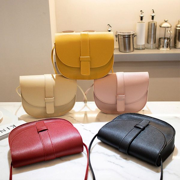 Bästa rabatt sadelväska, skal handväska dam axelväska liten crossbody väska dam mobiltelefon väska för hängande väskor mini crossbody axelväska Yellow
