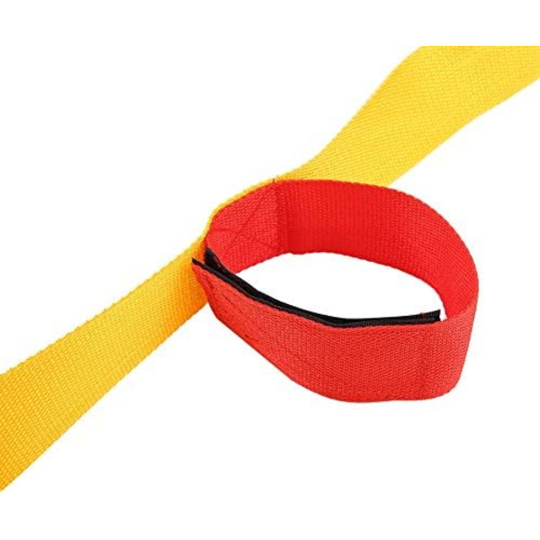 Elastisk slips, 3/5/8 personer holdspil, benløb, stafetspil, bånd til udendørs spil (5 personer)