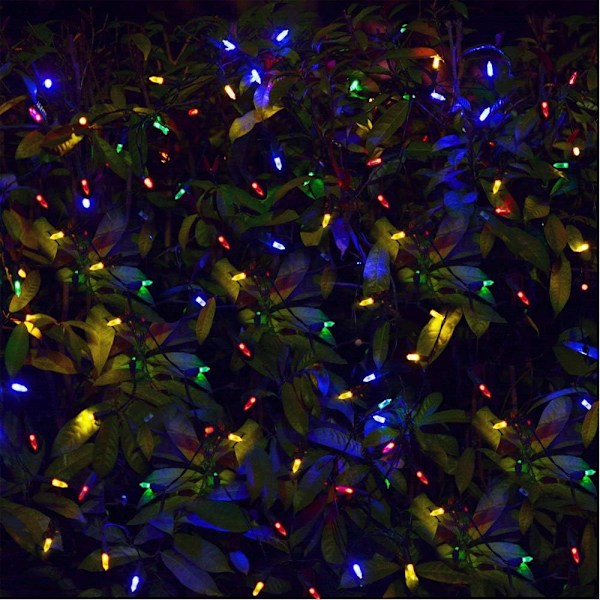Batteridrevne julelys, 33ft 100LED batteridrevne minilys 8 lysmoduser timer vanntett for hjem, hage, fest, ferie,