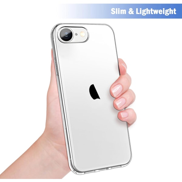 Kompatibel med iPhone 16e Cover Klar, Blød Transparent Stødsikker Beskyttende Slank Tynd Telefon Cover til 16e 6.1 ih, Klar Klar