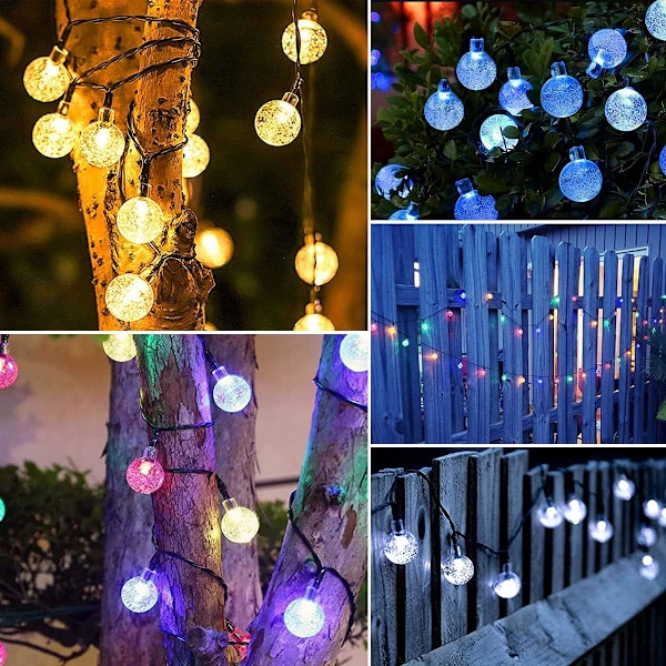 Have Solar String Lights, 200 LEDs 72ft 8 Modes Waterproof Crystal Globe Balls Lighting for Outdoor Patio Lawn Garden Yard Decoration Wedding