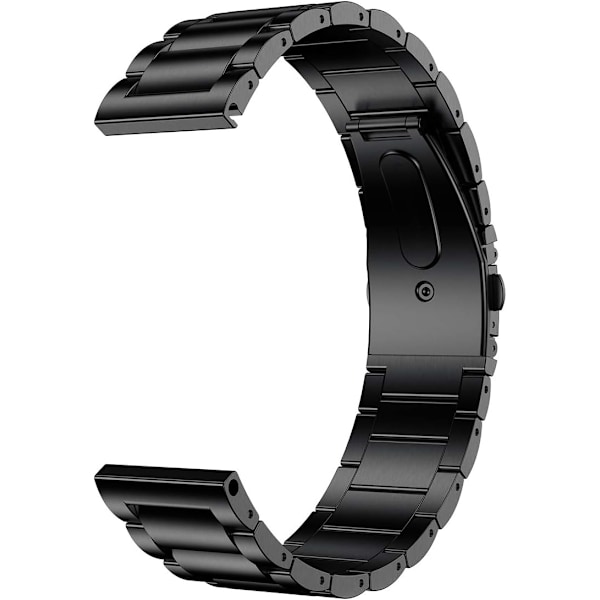 Titaniumrem til Galaxy Watch 7/6/5/4 44mm/47mm, Active 2 40mm/41mm Smartwatch Sort 20mm-Galaxy Watch6 Classic/5 Pro/Galaxy Watch4
