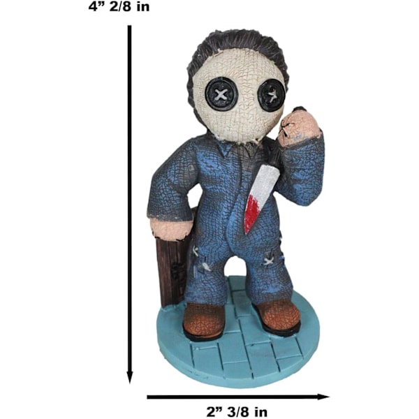 Ebros Day of The Dead Pinheadz Monster med Voodoo Sting Figurine     Samleobjekt Statue Fantasy Mytiske Væsener Undead Apocalypse Horror Michael