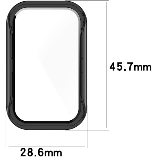 Skärmskydd Avsett för Xiaomi Mi Redmi Smart Band 2 Fodral Smartwatch Tillbehör Fullt Skyddande Skärmskydd Fodral för Redmi Smart