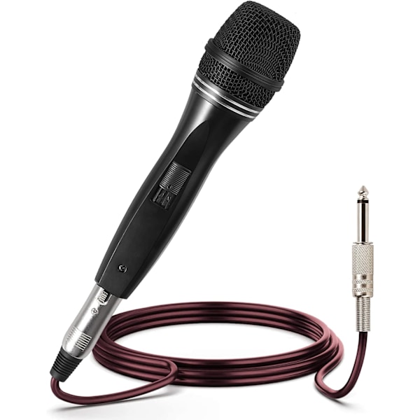 Dynamisk karaokemikrofon med 16,4 ft Xlr-kabel