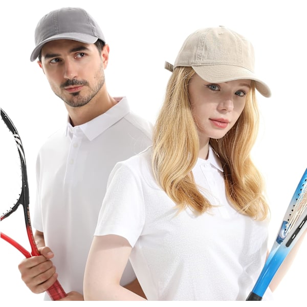 Unisex bomull baseball caps, ensfarget, tom caps, justerbar, vintage, ensfarget caps