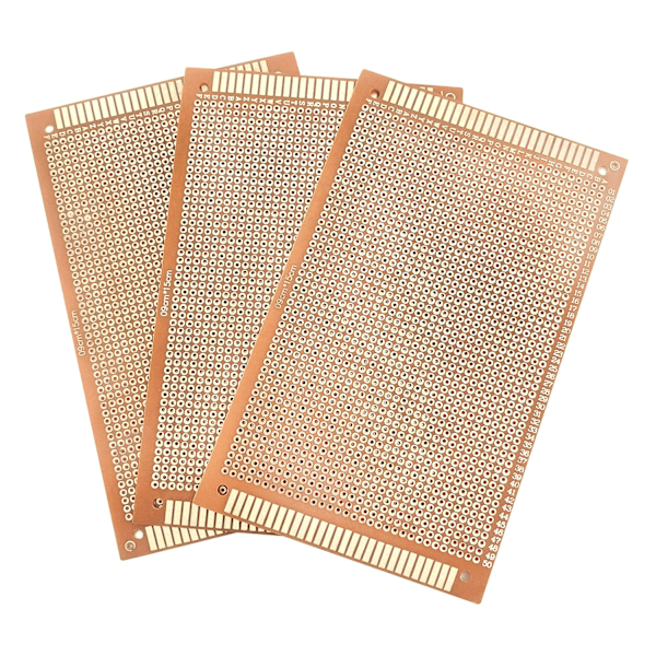 10 stk. Enkeltsidet - DIY Prototyping PCB-plader (9x15 cm)