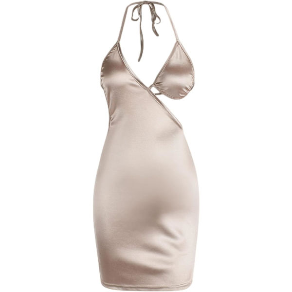 Kvinnor Sexig Bodycon Festklänningar Rygglös Spaghetti Remmar Clubwear