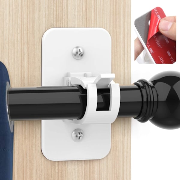 Självhäftande gardinstångshållare (1 paket)