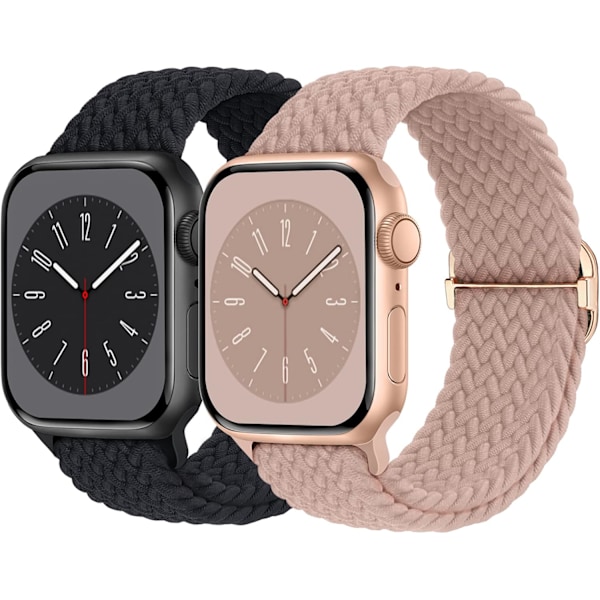 Flettet Solo Loop kompatibel med Apple Watch Band 42 mm