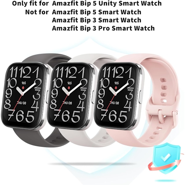 Skärmskyddsfodral för Amazfit Bip 5 Unity Smartwatch, 2-pack Hårt PC-stötfångarskydd Full Face Cover Skyddstillbehör för Amazfit Bip 5 Unity Me