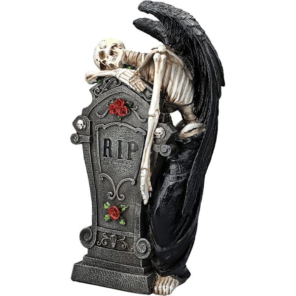 Pacific Giftware Angel Skeleton Le Tombe Morte Gravsten Gotisk Dekor Figur Statue 15,75” Høj