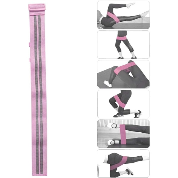 Justerbar skridsikker hofteøvelse lps cirkel yga fitness øvelse unisex (Pink) Pink Pink