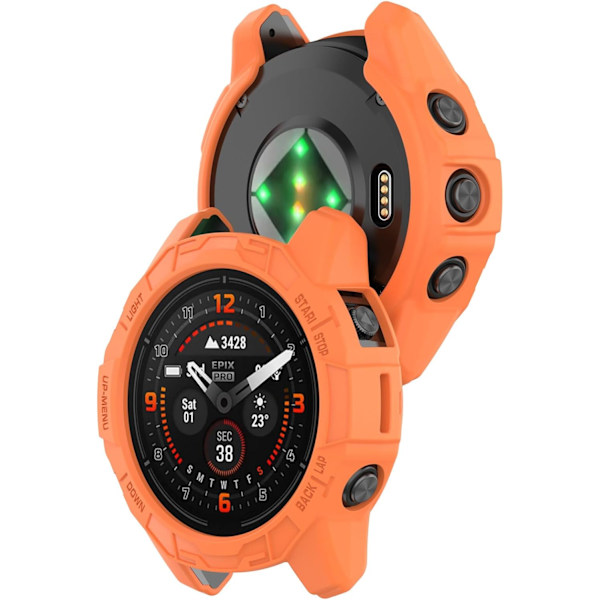 Garmin Skyddsfodral för Fenix 7X/EPIX Pro 51mm Smartklocka - TPU Anti-Repor Stötfångare Skal Skyddsram Tillbehör (6-pack) 6-pack
