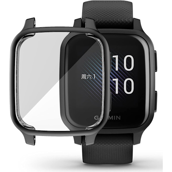 Yhteensopiva Garmin Venu Sq:n kanssa Vedenpitävä Suojakotelo Pehmeä TPU Pinnoitettu Naarmuuntumaton Näytönsuojus Garmin Venu Sq GPS Smart -kellolle