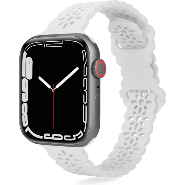 Silikonband i spets kompatibel med Apple Watch Band 38mm 40mm 41mm