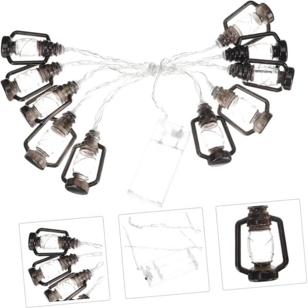 4 st String Horse Lamp Kerosene Lamp String Garden Lights Dekorativ Lykta Dekorativ Utomhus Bröllopsdekorationer Halloween Kerosene Light
