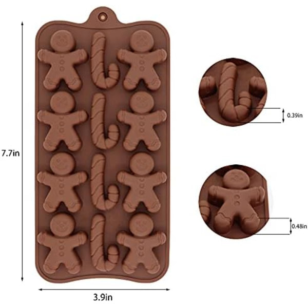 Jule silikoneforme - Xmas chokolade slikforme (3 stk)