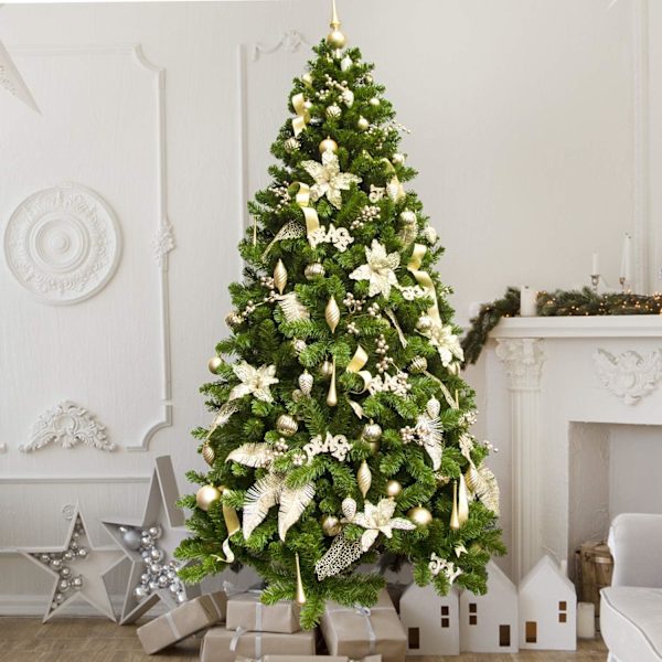 Champagne julekuler 20 stk 3,15 tommers juletrepynt ornamenter