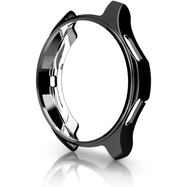 /Classic Case, Farverig Elektroplettering Blød TPU Beskyttende Case Udskiftningsbeskyttelsesdæksel Ramme til /Classic Smartwatch (Sort) Sort