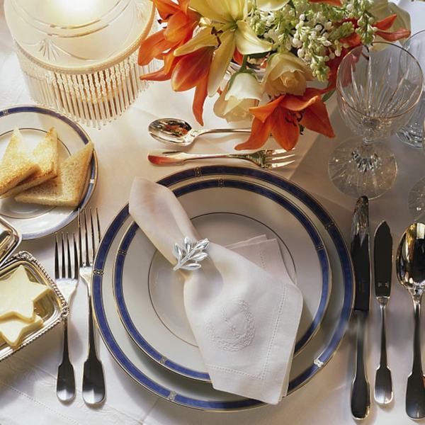 Set med 20 serviettringer i bladform, metall, sølv, serviettholder, bordserviettringer for