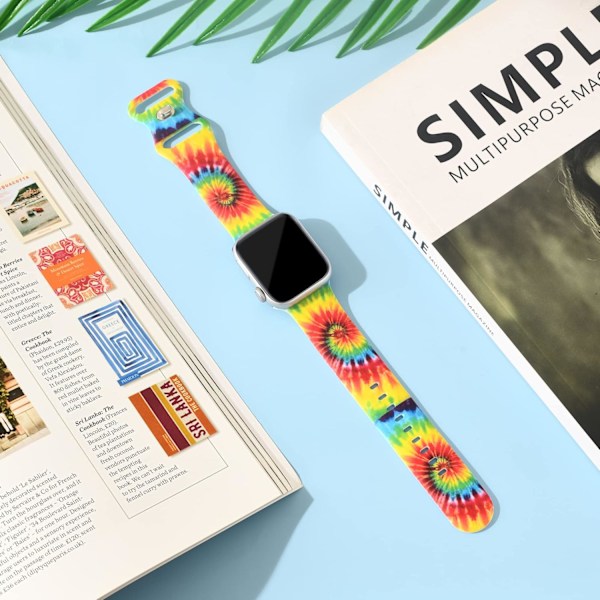 Bløde printede remme, der er kompatible med Apple Watch-remme