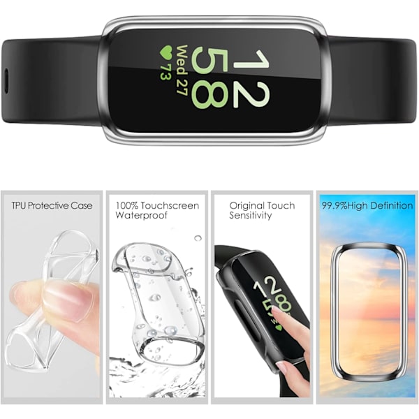 3-pack - fodral kompatibelt med Fitbit Inspire 3 / Inspire 2 / Inspire