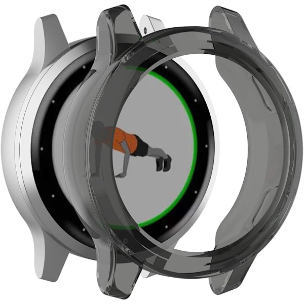 för Garmin Vivoactive 4S TPU Transparent Skyddsfodral, Smartwatch Skyddsfodral för Garmin Vivoactive 4S / Active S, Mjukt och Tåligt