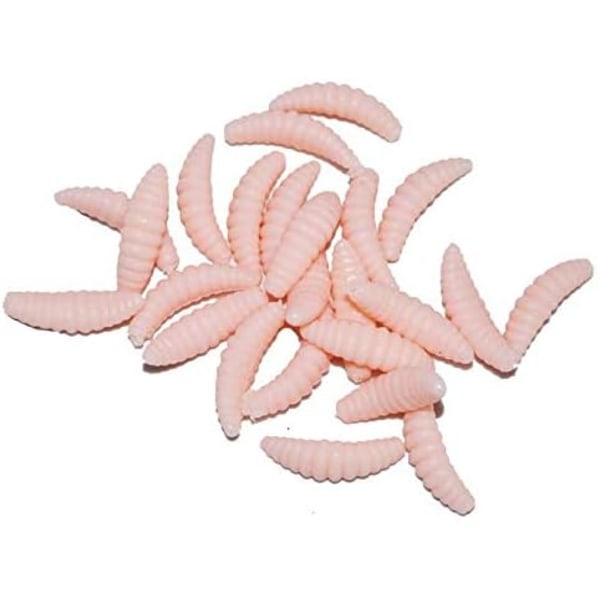 Fiske lokke maggots, fiske myke lokke assorterte farger 155stk m/