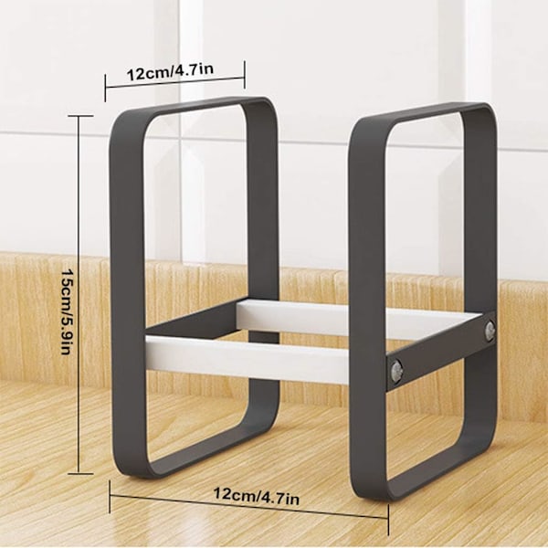 Tallrikshållare Disk Organizer Rack. Metall halkfri stativ display skål