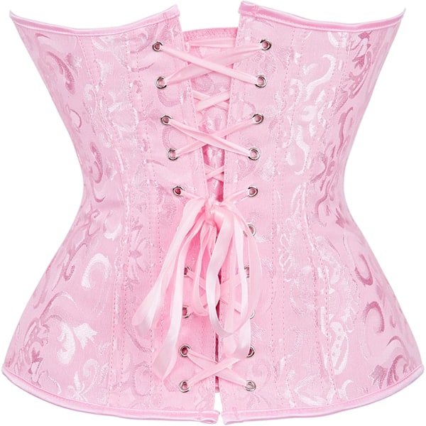 Kvinder Bustier Korset Top Sexet Lingeri Sæt Sort Satin Talje Cincher