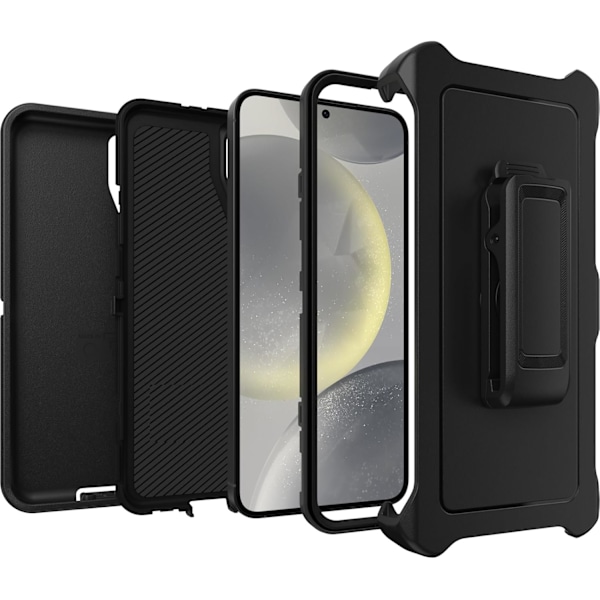 Defender Skal Kompatibelt med Galaxy S24+ Skal Svart Svart
